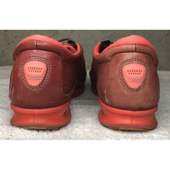 ECCO Maroon Yak Leather Goretex Spineless Golf Shoes Women's Size EU 41 US 10 - Picture 5 of 9